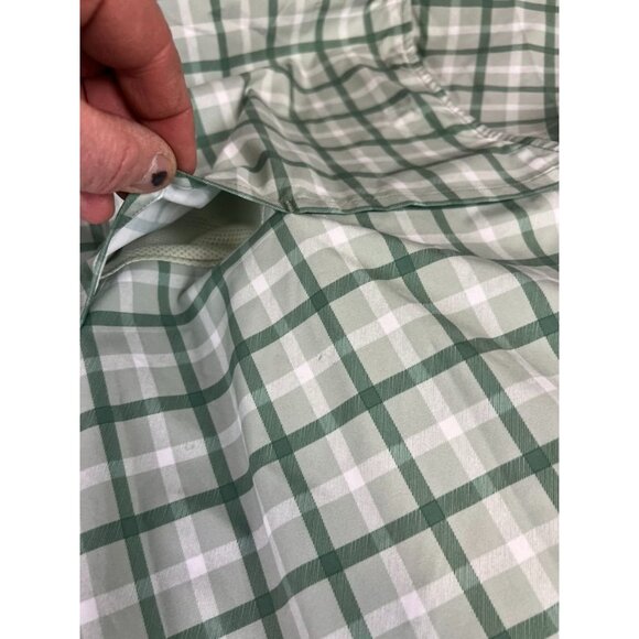 Carhartt Men's Force Sun Defender Rugged Flex Plaid Short Sleeve Shirt Green XL - Picture 8 of 9